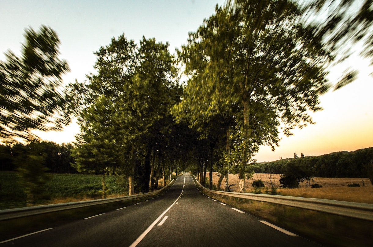 strasse fahrerperspektive